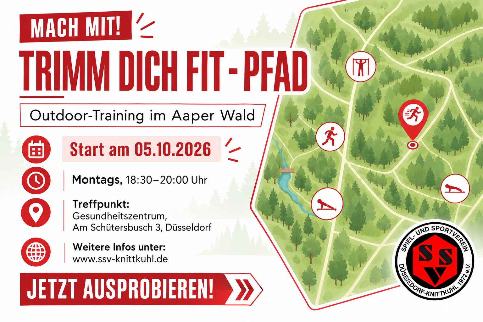 Trimm-Dich-Fit-Pfad im Aaper Wald