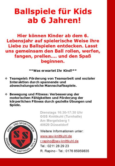 Flyer Ballspiele neu