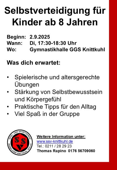 Selbstverteidigung Tom Flyer